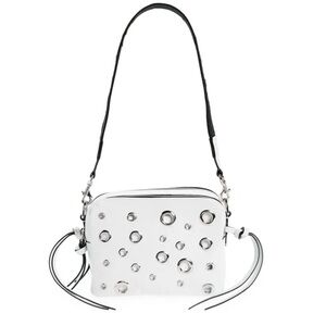 Isabel Marant Wardy Grommets Leather Camera Bag in White (sold out online)